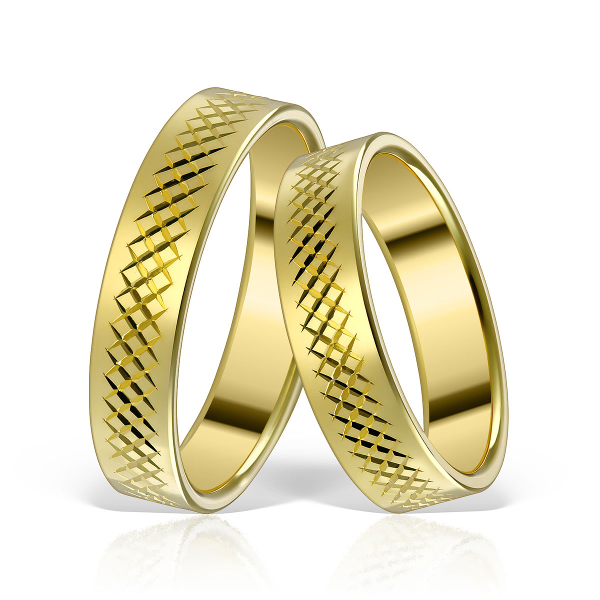 Verighetă din aur galben Evolution Severin 14k ES 218