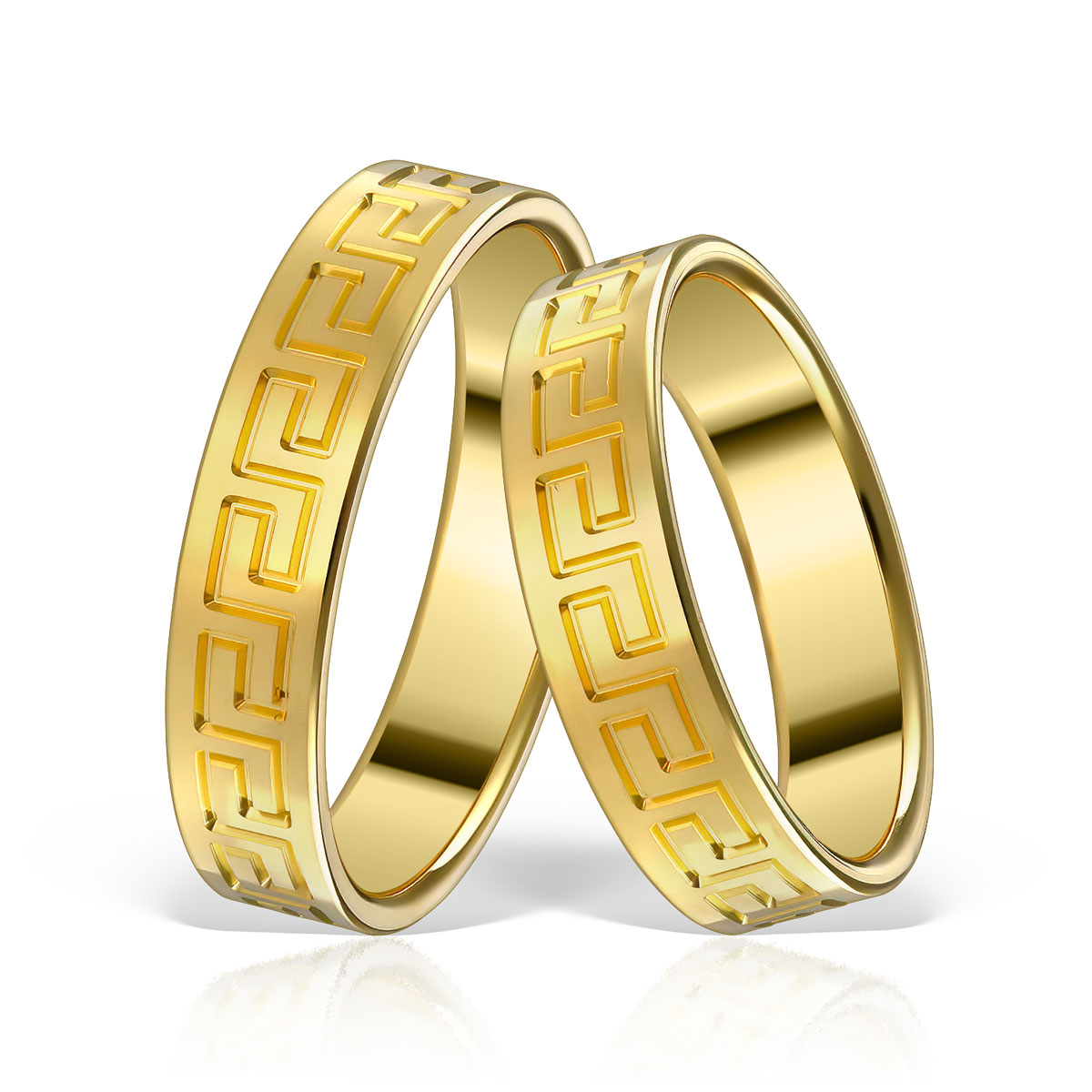 Verighetă din aur galben Evolution Severin 14k ES 220