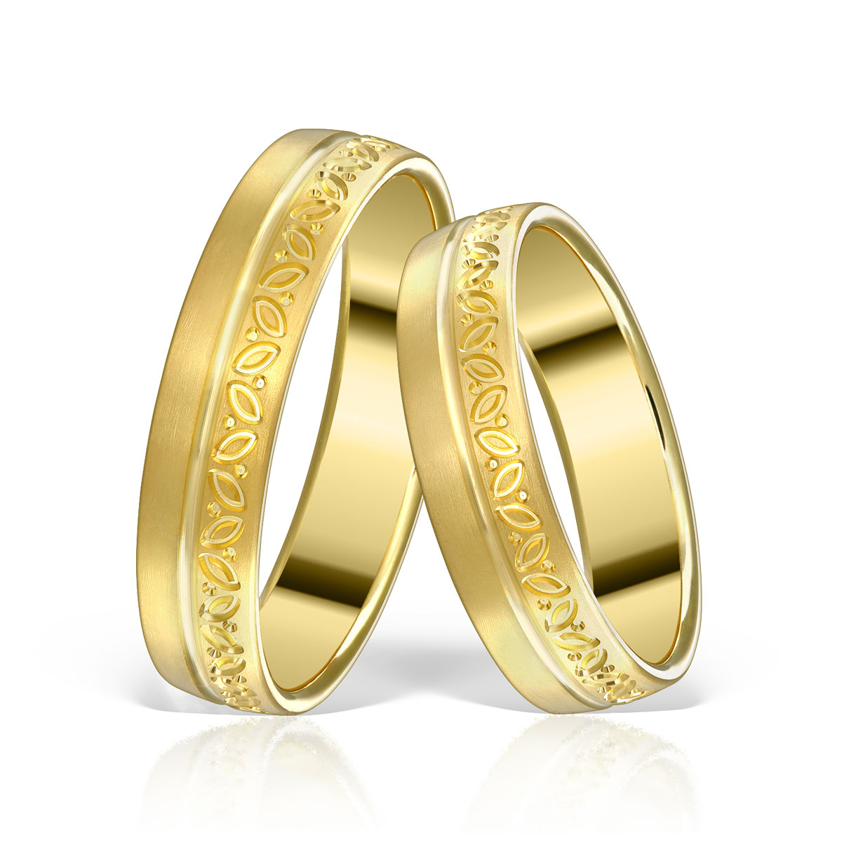 Verighetă din aur galben Evolution Severin 14k ES 222
