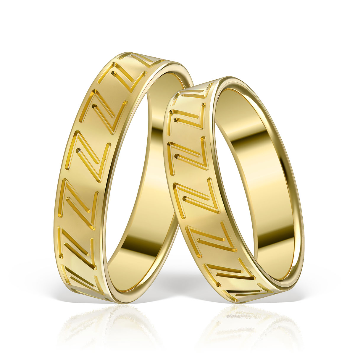 Verighetă din aur galben Evolution Severin 14k ES 227