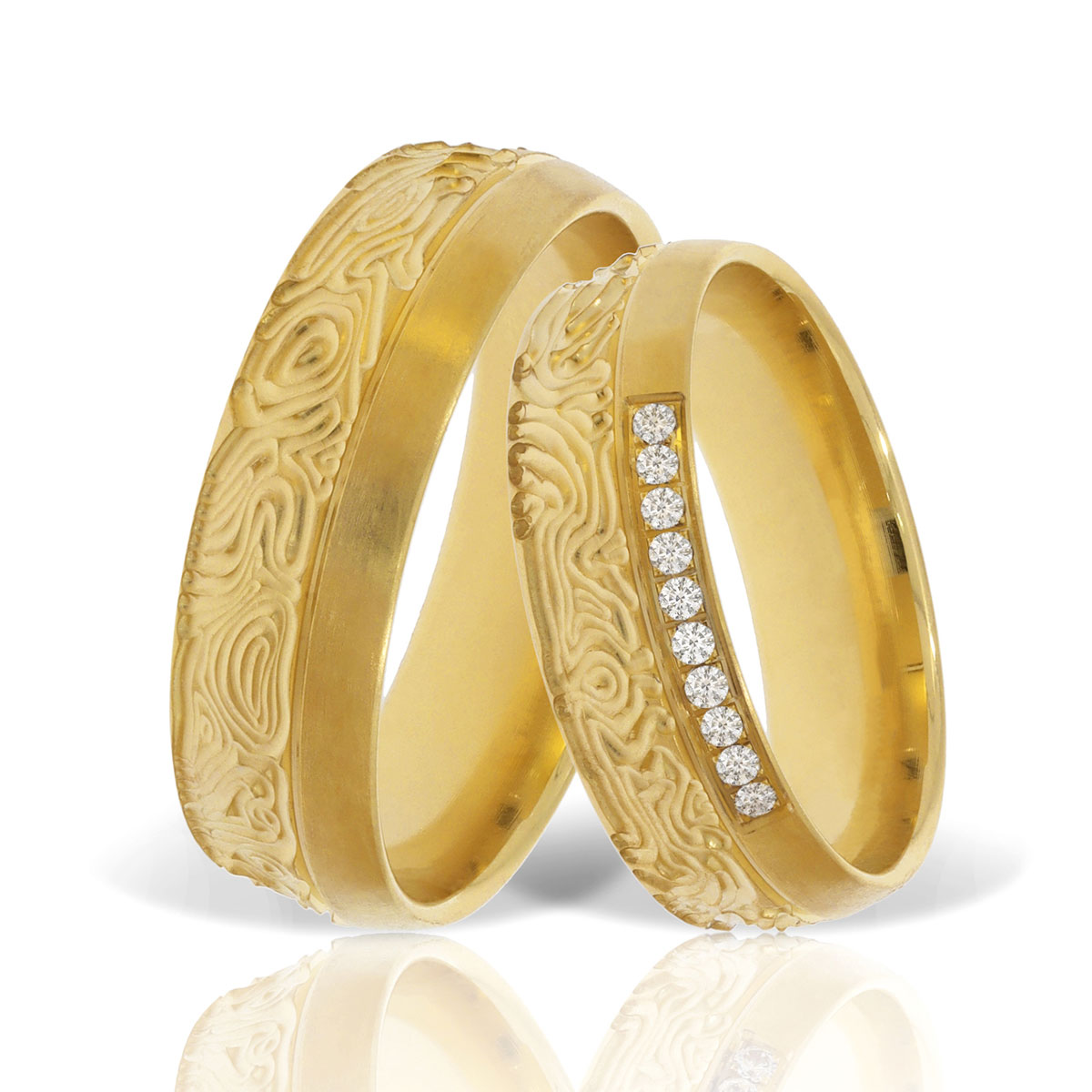 Verighetă din aur galben Evolution Severin 14k ES 231