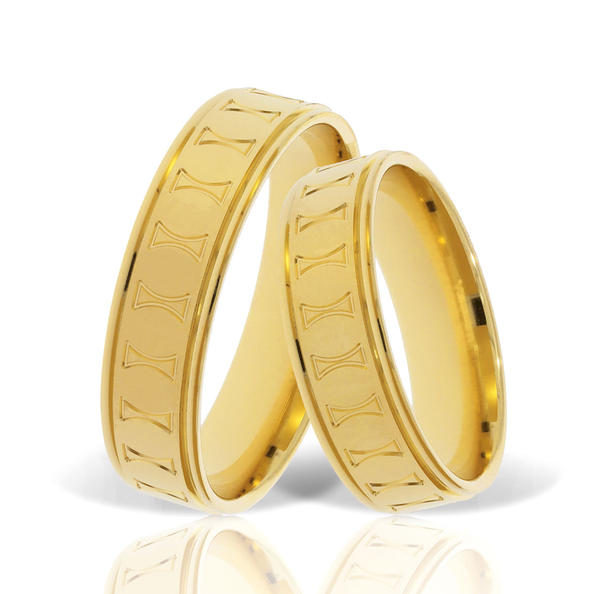 Verighetă din aur galben Evolution Severin 14k ES 232