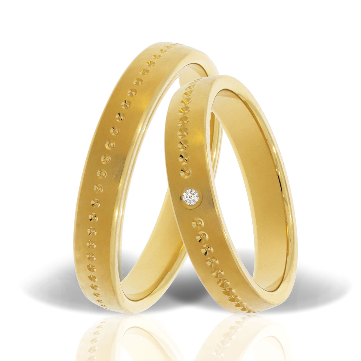 Verighetă din aur galben Evolution Severin 14k ES 233