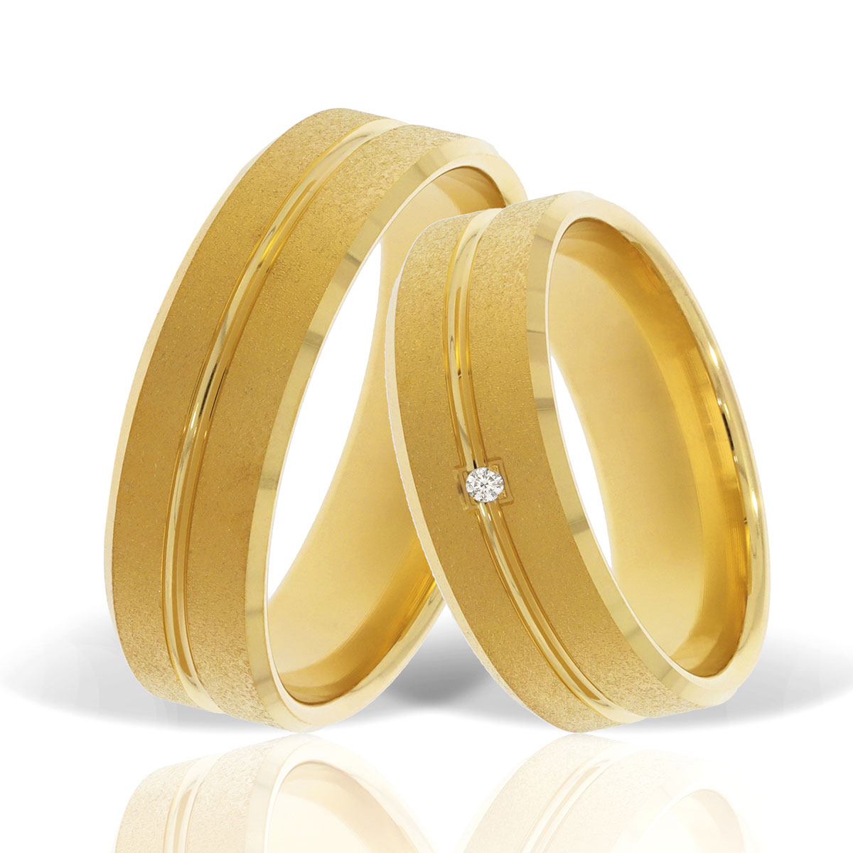 Verighetă din aur galben Evolution Severin 14k ES 239