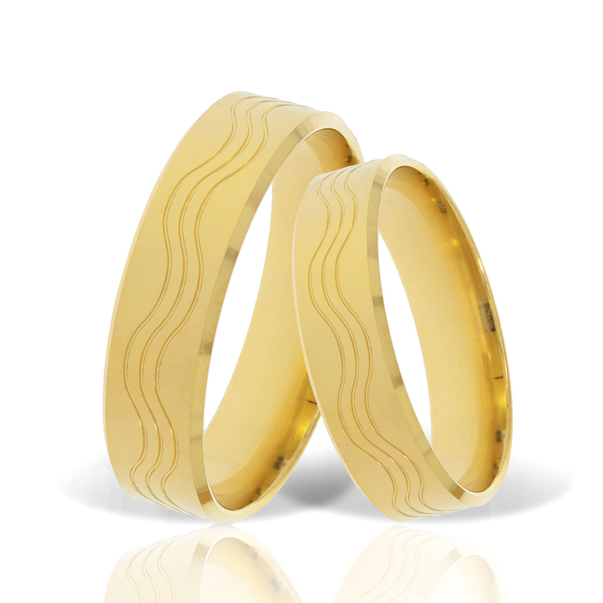 Verighetă din aur galben Evolution Severin 14k ES 240