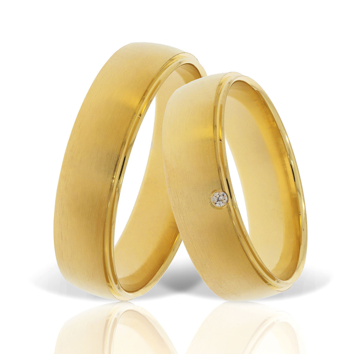 Verighetă din aur galben Evolution Severin 14k ES 247