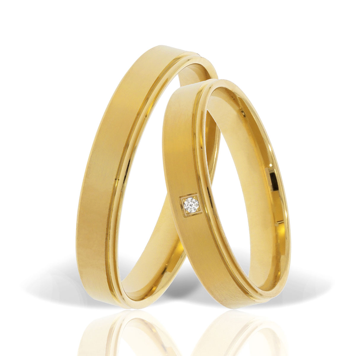 Verighetă din aur galben Evolution Severin 14k ES 248
