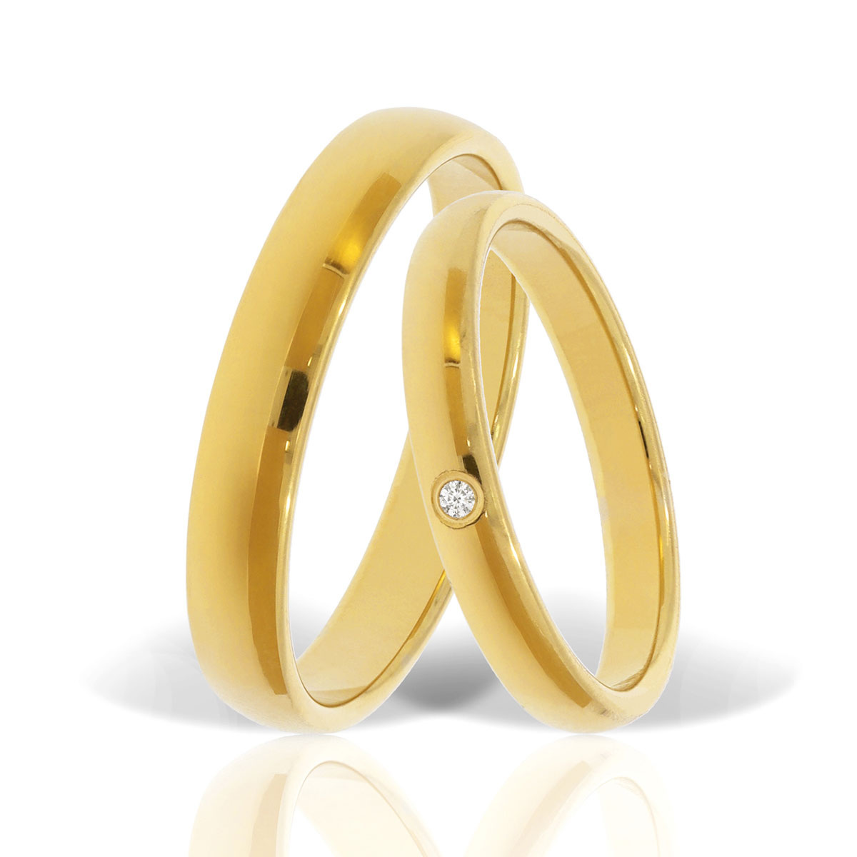 Verighetă din aur galben Evolution Severin 14k ES 249