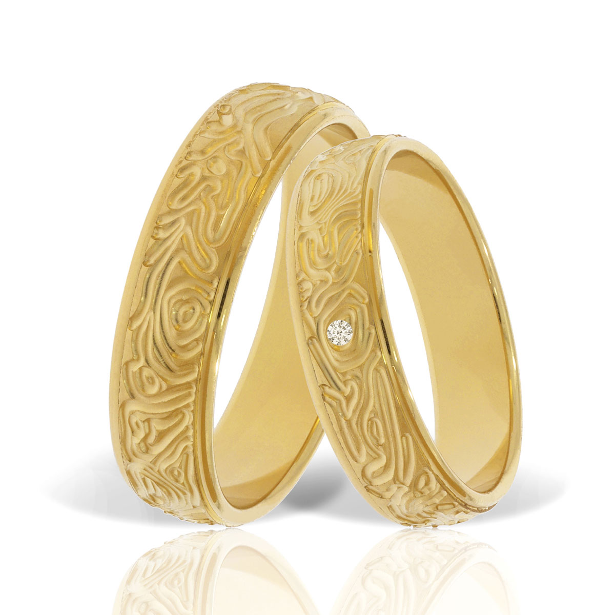 Verighetă din aur galben Evolution Severin 14k ES 251