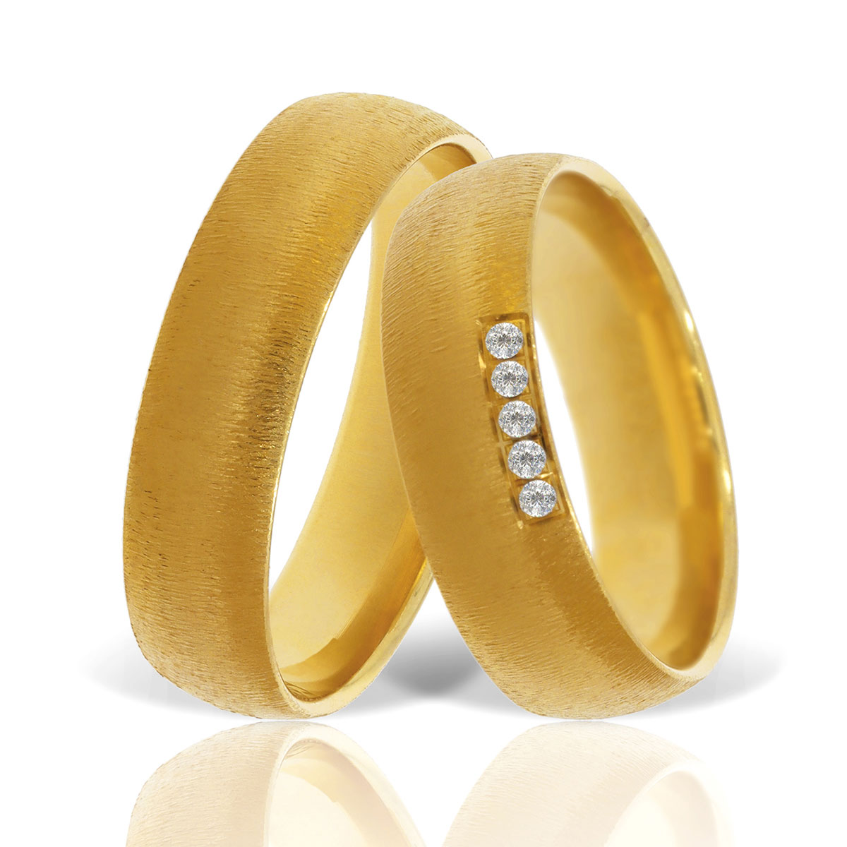 Verighetă din aur galben Evolution Severin 14k ES 304