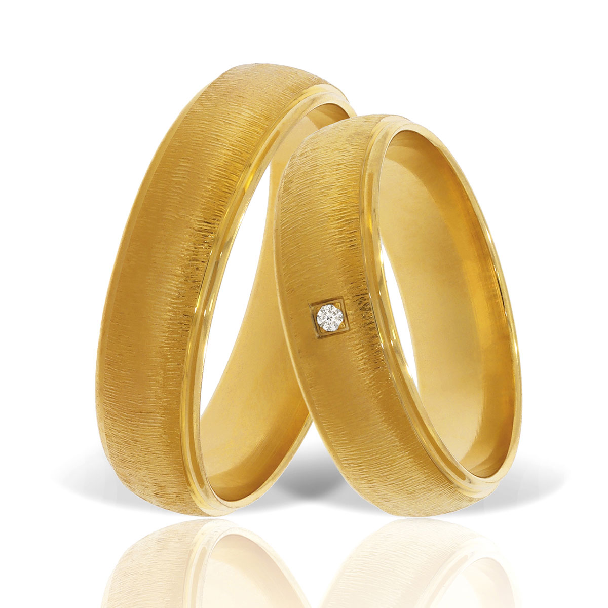 Verighetă din aur galben Evolution Severin 14k ES 307