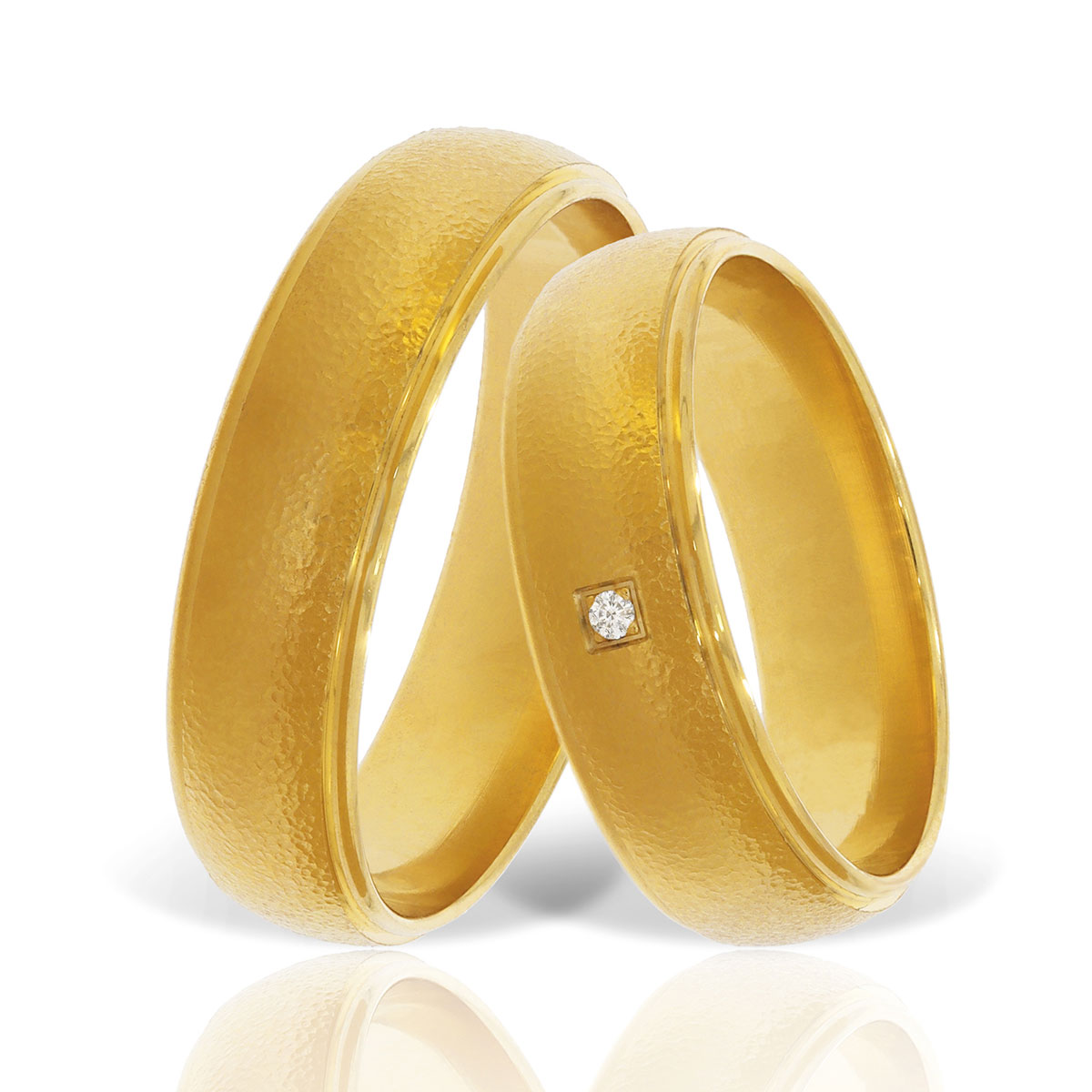 Verighetă din aur galben Evolution Severin 14k ES 308