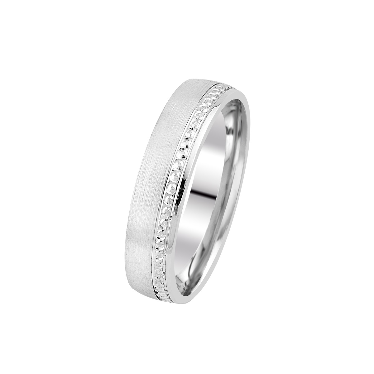 Verighete din aur alb, 18k MGF 6266 - imagine 2