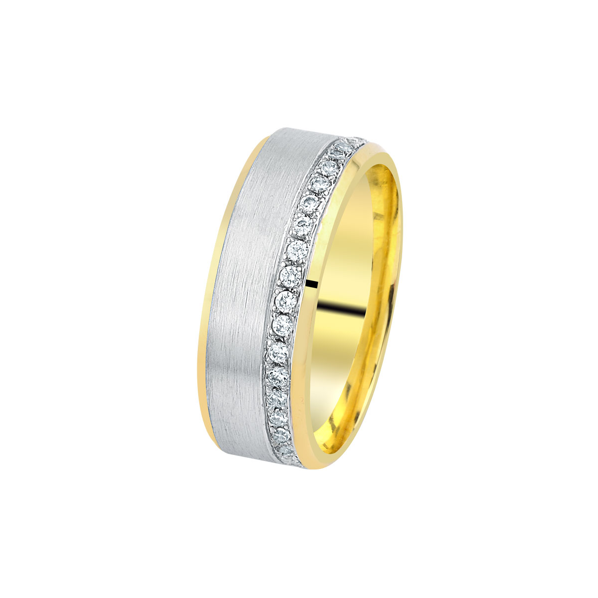 Verighete din aur alb si galben, 14k MGF 6270