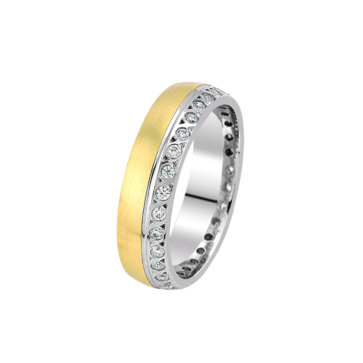 Verighete din aur alb si galben, 14k MGF 6629