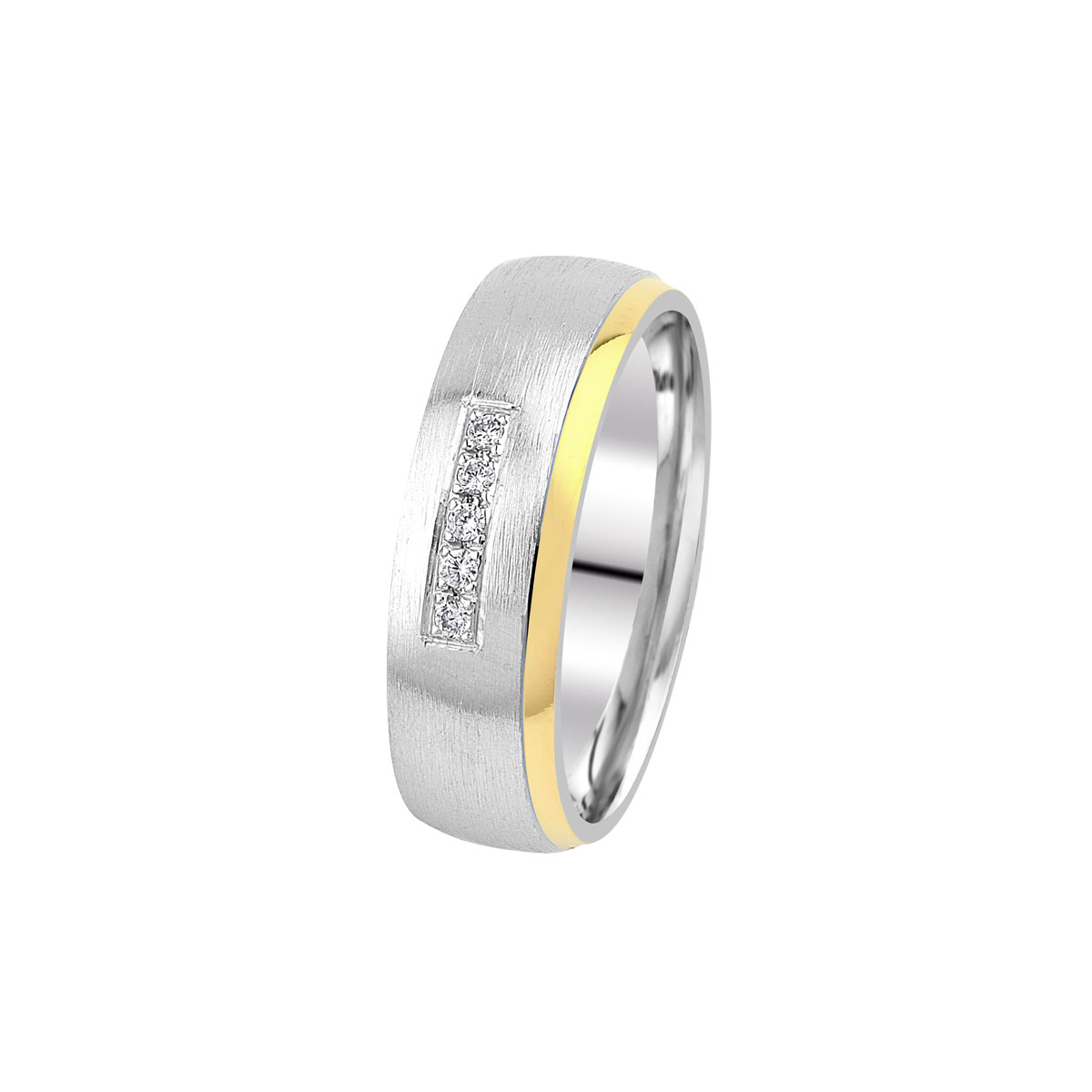 Verighete din aur alb si galben, 18k MGF 6702