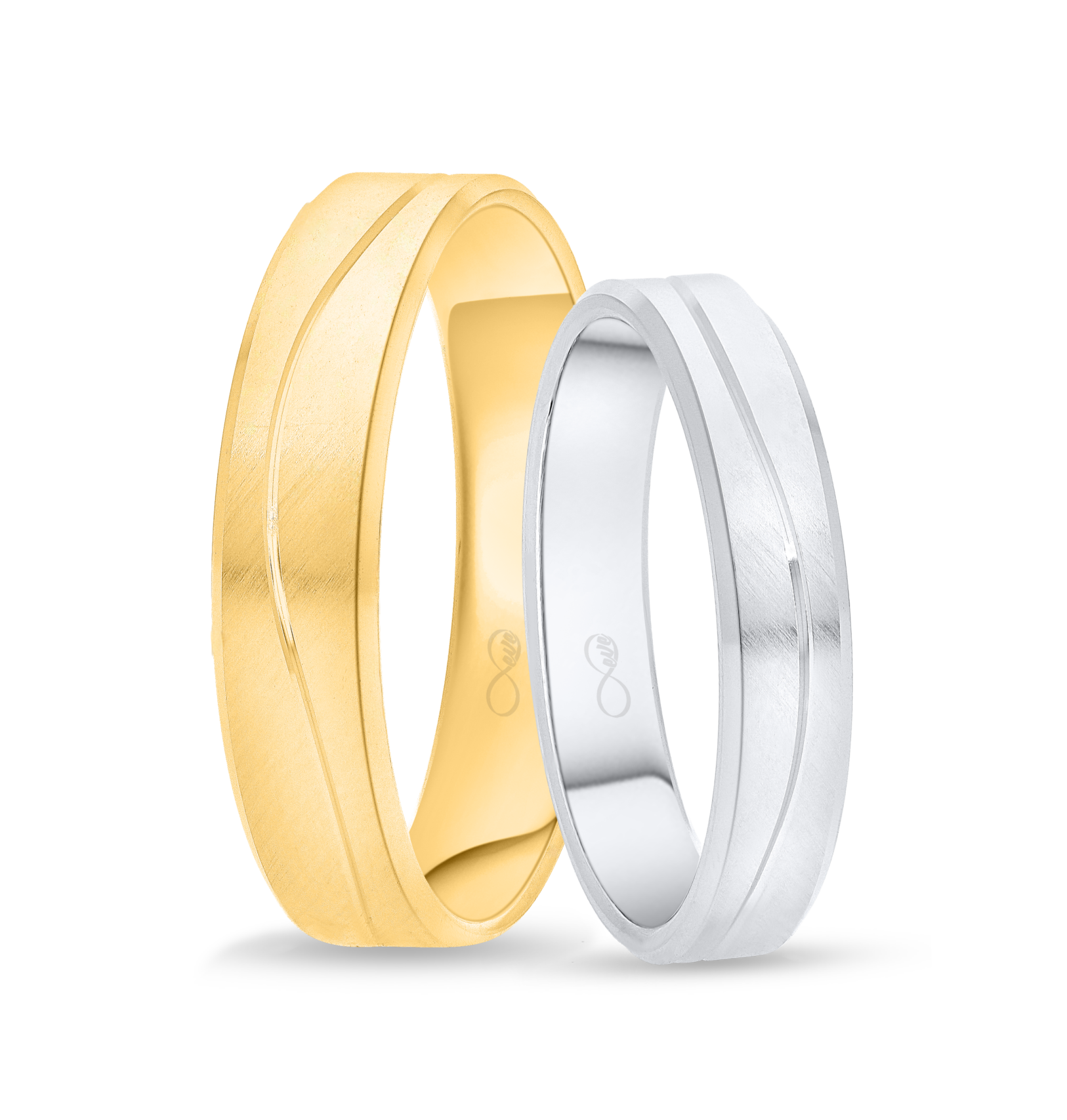 Verighetă din aur galben Evolution Severin 14k ES 235